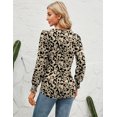 thumbnail image 3 of Womens V Neck Puff Short Sleeve Pleated T Shirts Fashion Summer Tops Casual Tunic Blouse, 3 of 8