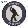 thumbnail image 2 of Bigfoot Crossing 3.5" Iron On Or Sew On Embroidered Fabric Badge Patch Unexplained Mysteries Iconic Series, 2 of 2