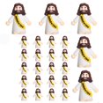 thumbnail image 1 of 64 mini figuras de Jesús, Pascua Jesús te ama, juguetes de Cristo, pequeñas figuras de Cristo para esconder y buscar regalos de fiesta religiosa de la escuela dominical, regalo ,25pcs-Yellow, 1 of 7