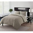 thumbnail image 2 of VCNY Home Nina Collection Quilt Set-Ultra-Soft Reversible Coverlet Bedding-Lightweight, Cool, and Breathable Bedspread, Machine Washable, Twin, Taupe, 2 of 9