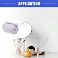 thumbnail image 2 of Vocoste Small Plush Makeup Bag Soft Beauty Cosmetic Bag Cute Travel Zipper Toiletry Bag  for Women Purple, 2 of 6