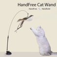 thumbnail image 2 of Interactive Cat Toy Handfree Cat Stick Playing Kitten Playing Teaser Wand Toy Suction Cup Bird/Feather Cat Wand Pet Supplies ShopWise Round, 2 of 87