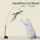 thumbnail image 2 of Interactive Cat Toy Handfree Cat Stick Playing Kitten Playing Teaser Wand Toy Suction Cup Bird/Feather Cat Wand Pet Supplies ShopWise Round, 2 of 87