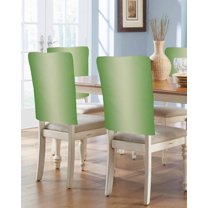 nqOlkjepod Spring Green Ombre Chair Covers Set of 4, Decorative Chair Back Cover, Modern Gradient Abstract Art Dining Room Chair Slipcovers Removable Chair Protectors Covers for Party Banquet