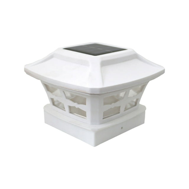 RKSTN Lights Solar Post Lights Outdoor Fence Cap Light For Posts Patio Garden Decoration White Lighting Black,Lighting Solar Outdoor Post Cap Lights Light For Fence Lights