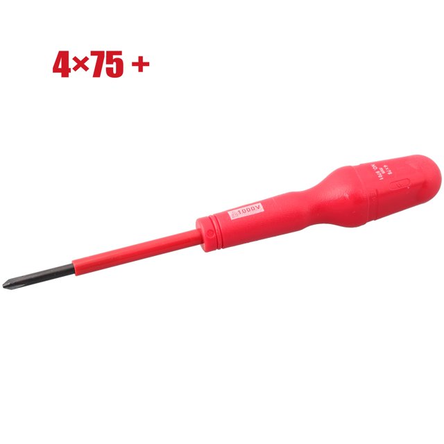 BTOER Insulated Screwdriver PP/TPR Two-tone Rubber-coated Screw Driver Tools For 1000V Electrical High-altitude Work