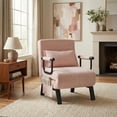 thumbnail image 4 of LAZZO Convertible Sleep Chair Bed, Multi-Function Folding Sleeper Sofa with Adjustable Backrest, Side Storage Pockets and Pillow, Pink, 4 of 9