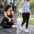 thumbnail image 2 of 3D Compression Leggings for Women, Sculpting Butt Lifting Leggings, High Waist Gym Yoga Pants, S–2XL, 2 of 13