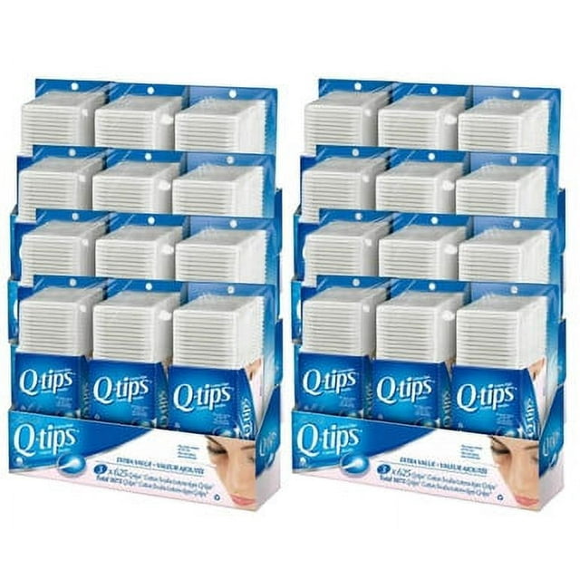 Q-tips Cotons-tiges, Lot de 3 de 625 - 8/caisse - Total 15000 QTIPS