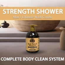 OKAY for Men Body Wash & Shampoo 2-in-1 Daily Care 16 oz – All-Natural Cleansing Wash for Hair & Body, Moisturizing & Refreshing