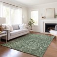 thumbnail image 6 of Addison Rugs Mayfield Washable Traditional Serpentine Green Rectangle Rug, 8' x 10', 6 of 6