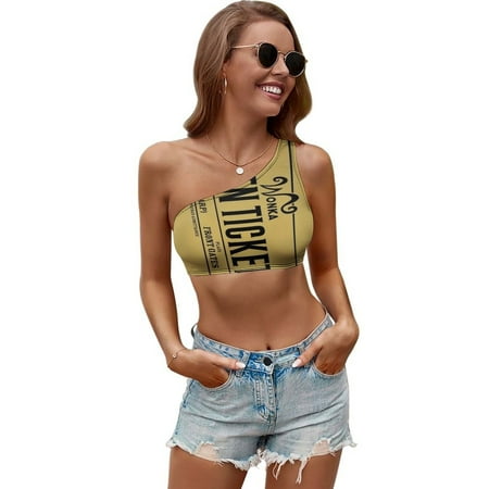 Golden Ticket Women Crop Slim Tube Top Sexy Sleeveless Corset Tanks Top