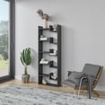 thumbnail image 2 of Ada Home Decor Bonaparte Multiple Tier Open Shelf Modern Bookcase, Anthracite/White, 2 of 7