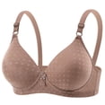 thumbnail image 2 of Front Fastening Bra for Women Full Coverage Wireless Comfort Support Bra with Wide Straps for Daily Use, 2 of 7