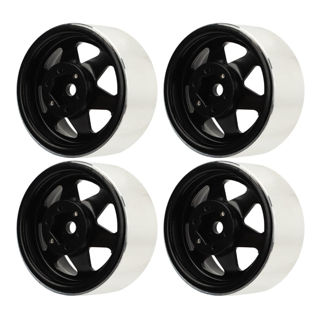 4Pcs Metal Hub Wheel Rims Performance Improvement, Suitable For Vehicles With 1.9 Inch Tire Skins