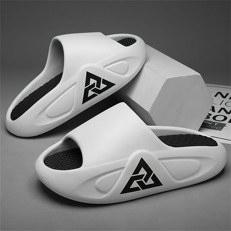

ComfyPlus Mens Chunky Slippers - Breathable Open-Toe Non-Slip Durable EVA Slides for Indoor Outdoor Activities - Trendy Lightweight Easy to Clean and Perfect for Lounging Around