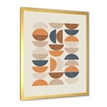 thumbnail image 2 of Designart 'Abstract Moon and Sun In Orange and Blue' Modern Framed Art Print, 2 of 4