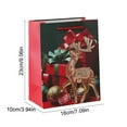 thumbnail image 3 of Christmas Red Handbag Paper Shopping Bag Holiday Gift Gift Packaging Bag, 3 of 6