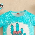 thumbnail image 4 of Afdoent Toddler Baby Girl Clothes Cactus Print Short Sleeve T Shirt & Flared Pants Set Summer New Arrival Casual Outfit Fashion Clothes Outfits 2-3 Years, 4 of 8