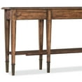thumbnail image 4 of Beaumont Lane 2-Drawer Traditional Wood Console Table with Shelf in Brown, 4 of 10