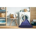 thumbnail image 2 of Ahgly Tapis d'Intérieur Lavable en Machine Carré Transitionnel Bleu Ardoise Clair, 6 Pieds Carré, 2 of 7