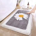 thumbnail image 1 of Alfombra cómoda de felpa de lujo para baño,Hermoso diseño de margarita,Decoración perfecta Alfombra antideslizante de felpa pequeña,Lavable a máquina,Alfombras de baño gruesas, súper suaves y mejor, 1 of 8
