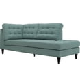 thumbnail image 2 of Modway Empress Upholstered Polyester Fabric Right Facing Chaise in Laguna, 2 of 5