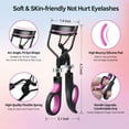 thumbnail image 3 of Rongsi Eyelash Curlers Kit for Women w Lash Curler, Eyelash Comb Seperator, 3 in1 Mascara Brushes, Eyelash Extension Tweezers, Foldable Eyebrow Brush and Comb, 10 Silicone Refills Pads, 3 of 7