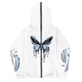 thumbnail image 2 of Sudadera Y2K con estampado de mariposas y plumas oscuras europeas y americanas, sudaderas con capucha para hombres y mujeres, sudadera con cremallera larga Harajuku para parejas góticas, 2 of 5