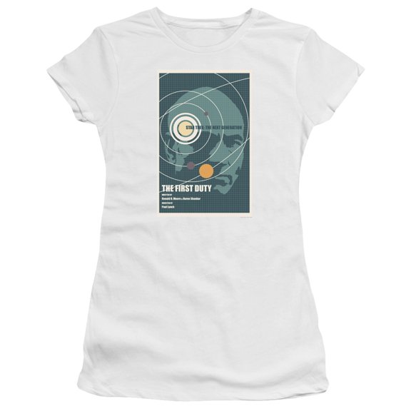 Star Trek Tng Season 5 Episode 19 Junior Women's Sheer T-Shirt White