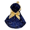 thumbnail image 2 of Pet Halloween Star Cloak - Adjustable Star Pet Cape Clothes for Medium Cats Dogs Cosplay Outfit(Blue,S), 2 of 6