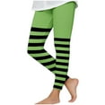 thumbnail image 3 of Guluxicc Girls Leggings Toddler Girl Striped Halloween Leggings Elastic Waist Tights Pants Sizes 3T, Size 8, 3 of 5