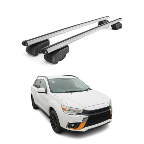 Lockable Roof Racks Luggage Carrier for Mitsubishi RVR 2011-2021 Alu Gray