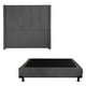 thumbnail image 1 of Box Base Cama Queen Size + Cabecera Nizza Gris Dicasa  Rivo, 1 of 8