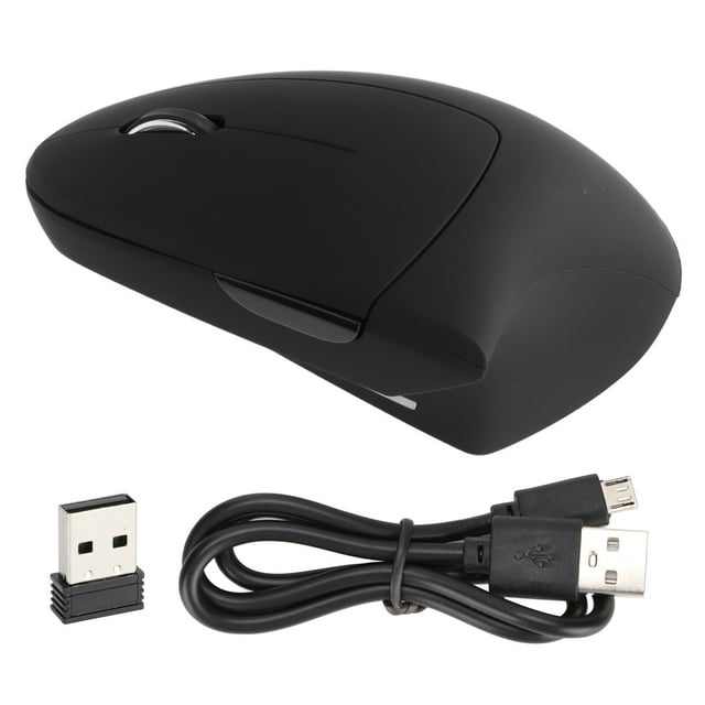 Ratón inalámbrico ergonómico con agarre cómodo y modo de ahorro de energía, estable y preciso, para el hogar y la oficina