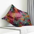 thumbnail image 3 of Colorful Dahlia Pillow Covers 26x26 Inch Decorative Throw Pillow Cover, Spring Flowers Modern Abstract Art Sofa Pillowcases Accent Cushion Case Home Decor Bedroom Living Room, 3 of 6