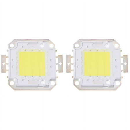 

Trjgtas 2X 30W White LED IC High Power Outdoor Flood Light Lamp Bulb Beads Chip DIY 2200LM