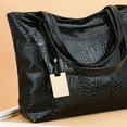 thumbnail image 3 of Bolso Compras Vintage Mujer Patrón PU Cuero Tote Bolsos Hombro, 3 of 9