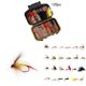 thumbnail image 5 of Eigraketly Equipo de pesca con mosca, juego de moscas con caja de almacenamiento, cebo artificial húmedo multicolor, anzuelos para exteriores, Pescar 120 piezas, 5 of 6