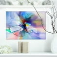 thumbnail image 2 of Designart Abstract Creative Blue Flower Canvas Wall Art, 2 of 4