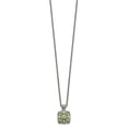 thumbnail image 2 of 925 Sterling Silver Necklace with Pendants Chain Shey Couture 14K Accent 18 Inch Antiqued Diamond and Marquise Peridot mm, 2 of 5