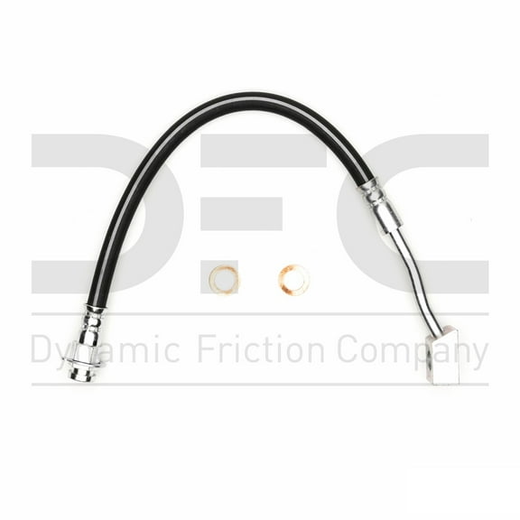 Front Dynamic Friction Company Brake Line Hose 350-40012 For 1973-1976 Dodge Dart, 1973-1976 Plymouth Duster, 1973-1976 Plymouth Scamp, 1973-1976 Plymouth Valiant