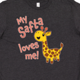 thumbnail image 4 of Inktastic My Safta Loves me- cute giraffe Youth T-Shirt, 4 of 5