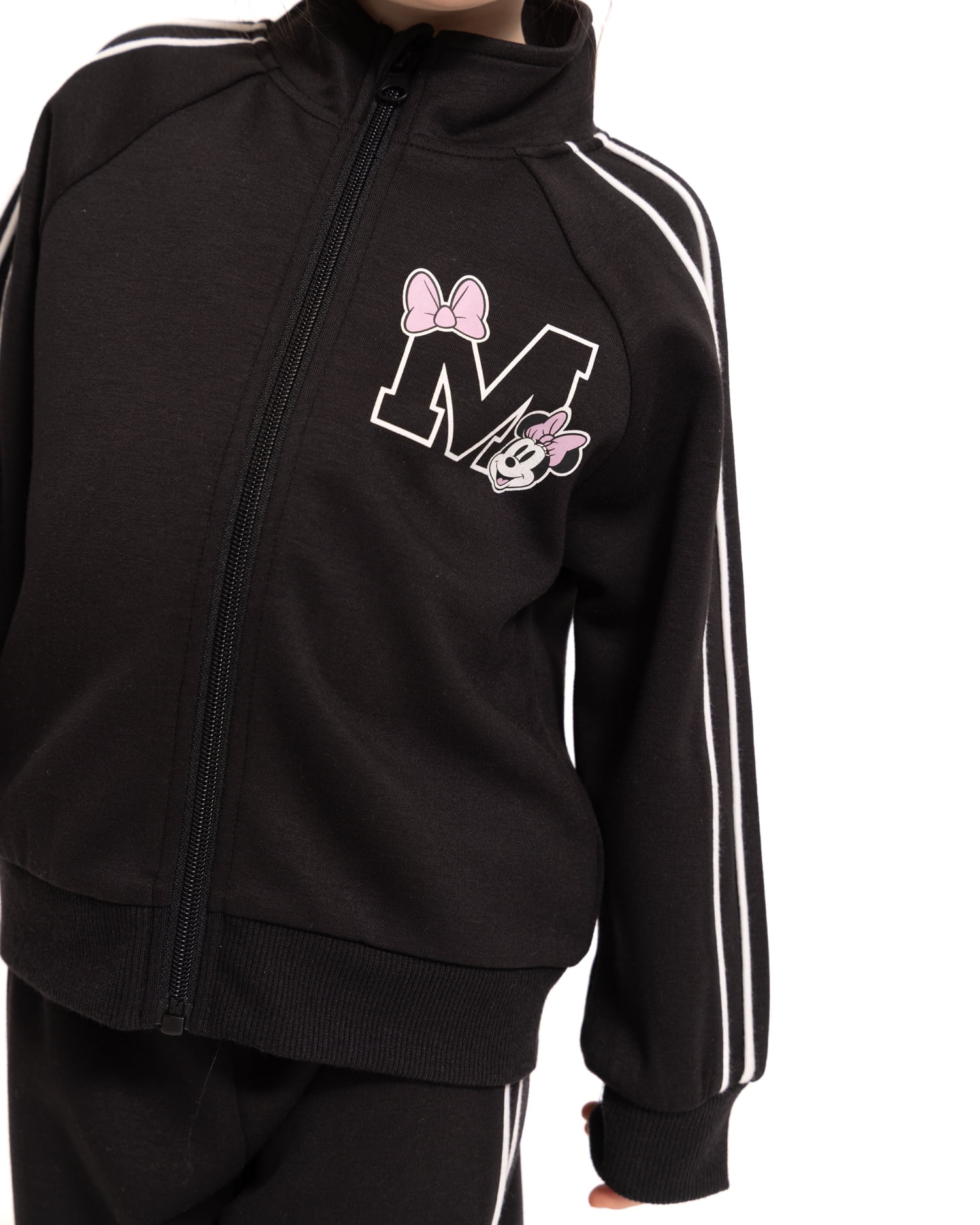 Minnie Mouse Toddler Girls Full Zip Tracksuit, Sizes 12M-5T