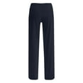 thumbnail image 5 of JGGSPWM Plus Size Women's Elastic Waist Drawstring Pants Casual Straight Leg Trousers Navy 2XL, 5 of 5