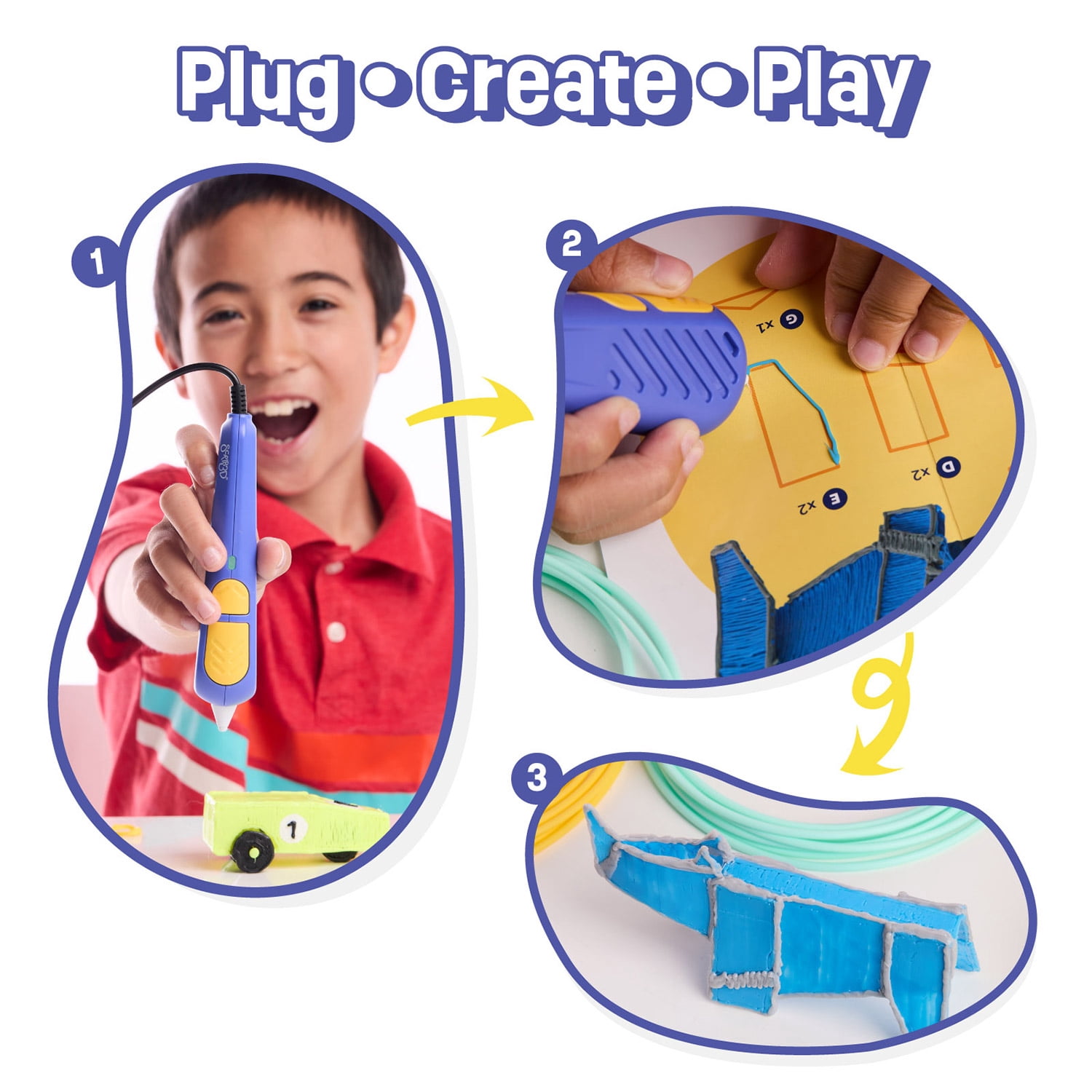 SCRIB3D 3D Pen Set for Kids with Filament and Activities, Ideal for Boys & Girls Ages 6+