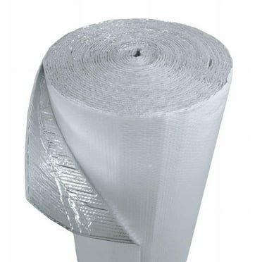 Double Bubble Reflective Foil Insulation – R8 Value, 1/4” Thick, 12” X 10’ Roll (White)