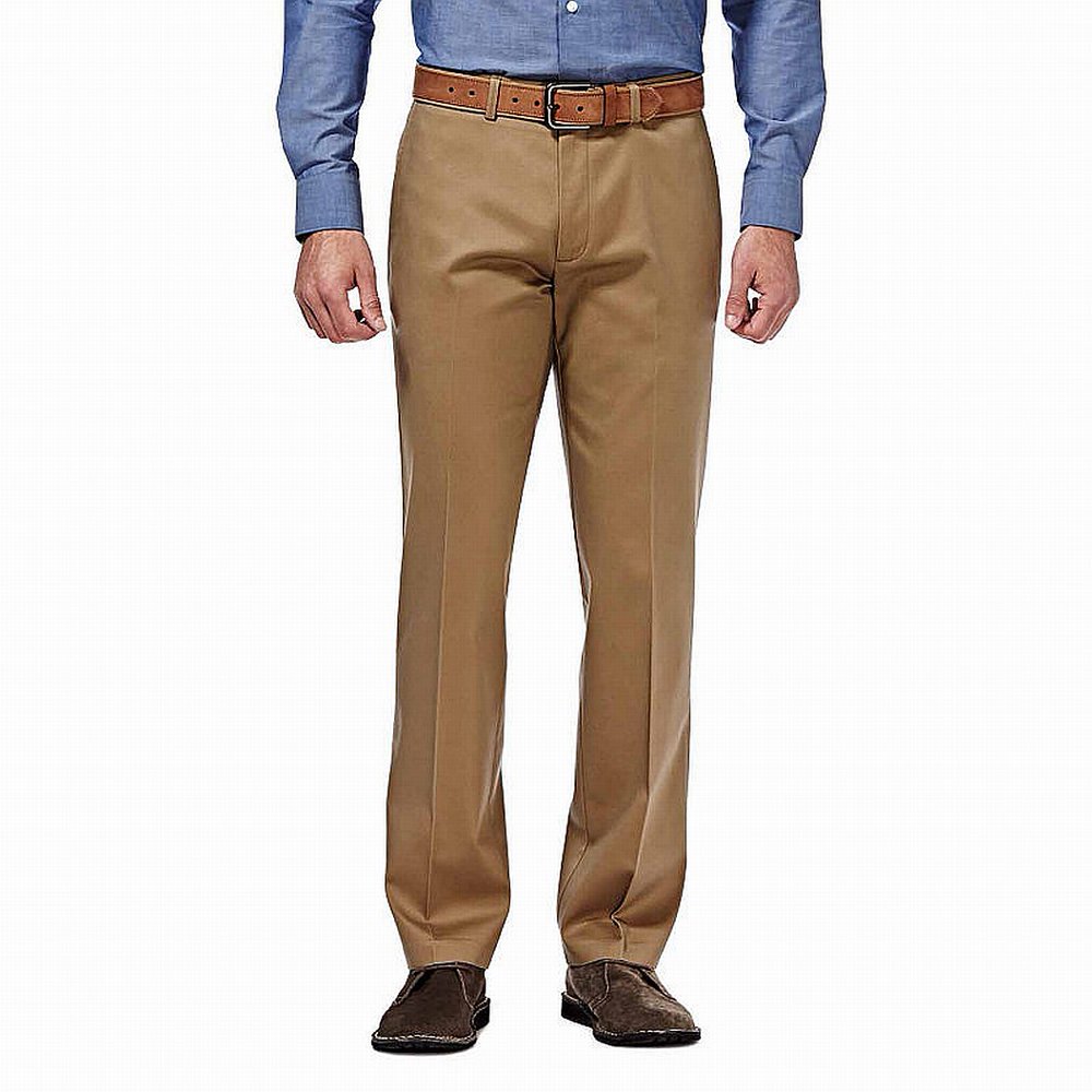 Haggar Mens 34x38 Straight Fit Flat Front Dress Pants 34 Walmart
