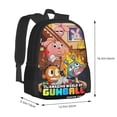 thumbnail image 2 of The Amazing World Of Gumball Backpack, 3d Printed Laptop Backpack, Water Resistant Computer Backpack, 16.5x12.5x5.5 Inch, 2 of 9