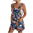 thumbnail image 3 of QATAINLAV Wide Leg Jumpsuits for Women American Flag Bib Rompers Casual Sleeveless Strap One Piece Pants 2026 4th of July Festival Outfits Blue XXXL, 3 of 6
